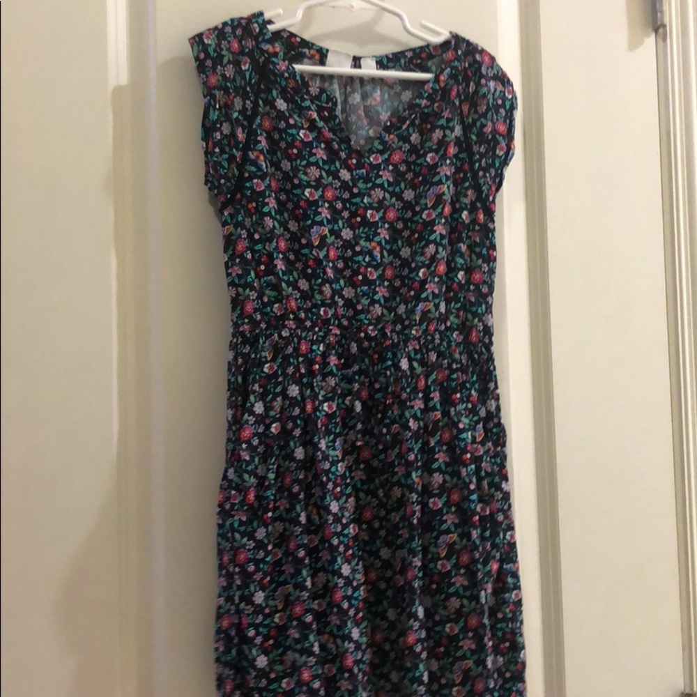 Black girls dress flower print
